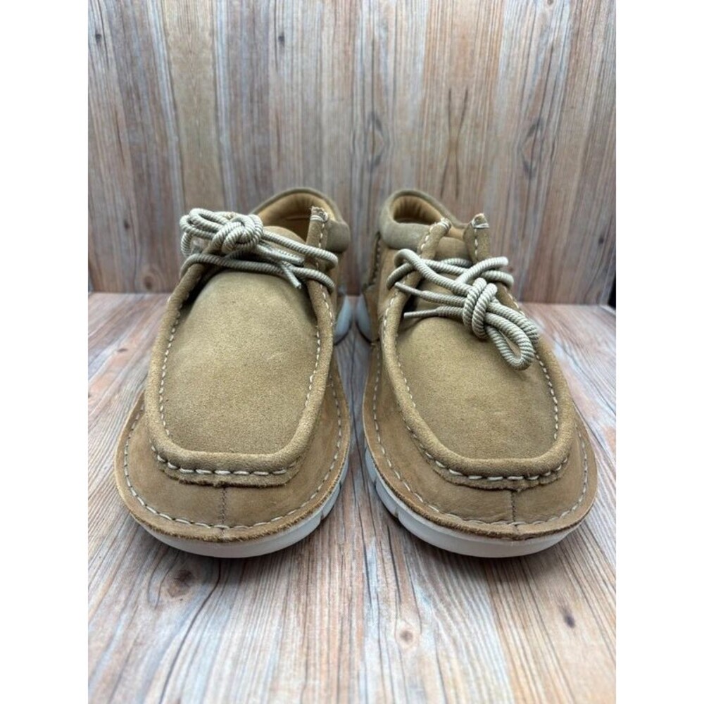Clarks Mens Colehill Easy Nubuck Dark Sand Size 10.5 - Picture 2 of 8